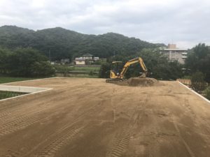 造成工事完成間近の画像